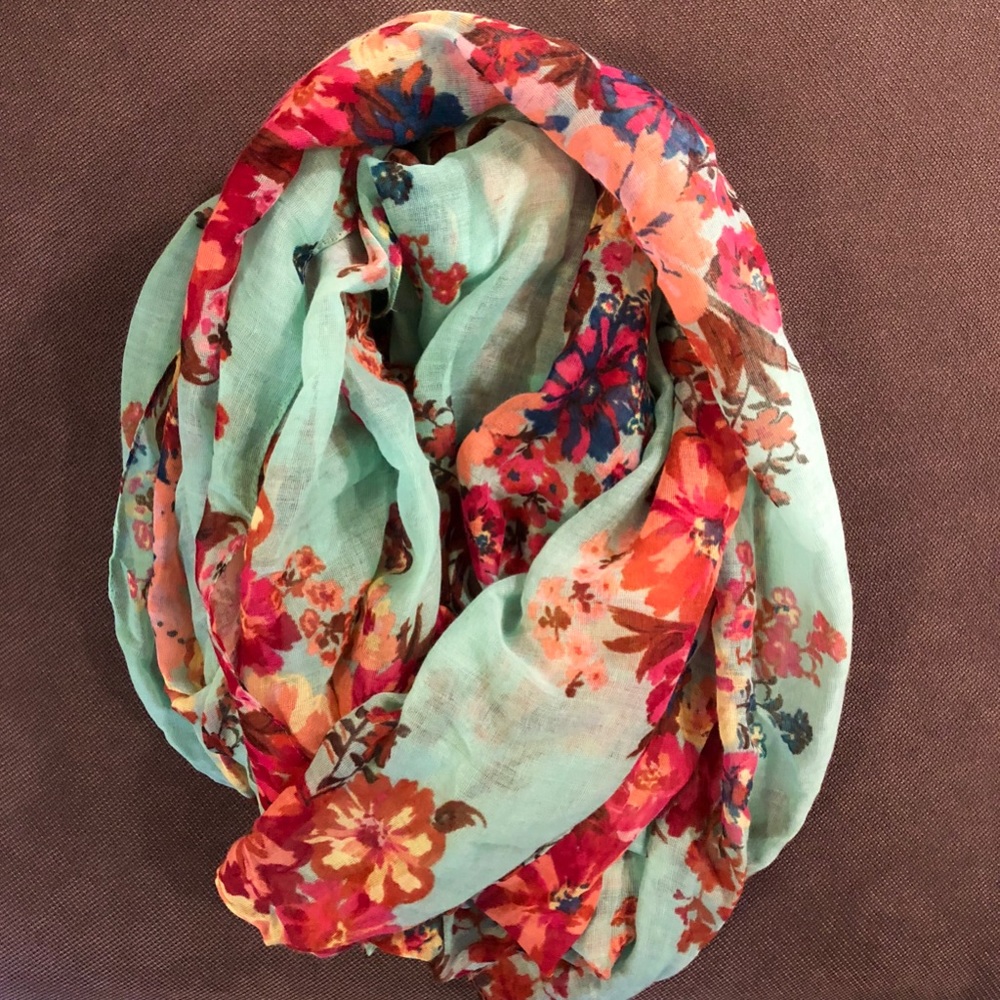 Target Seafoam Floral Scarf